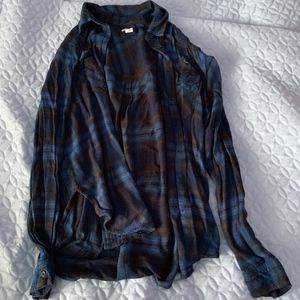 UO BDG Black and Blue Flannel